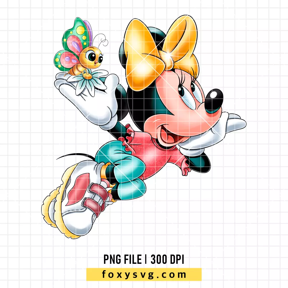 Minnie Mouse Butterfly PNG, Mickey & Friends PNG, Disney PNG, Sublimation PNG