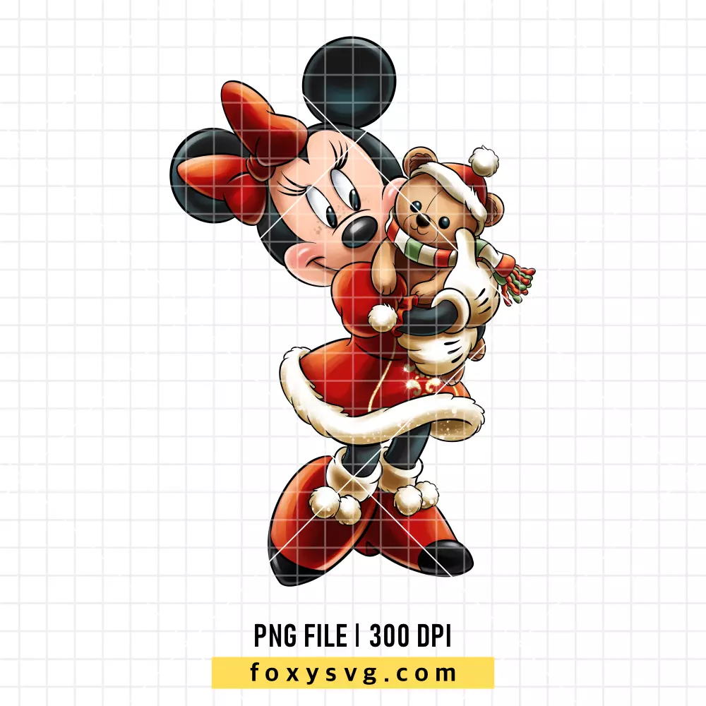 Minnie Mouse Christmas PNG, Christmas PNG, Disney PNG, Sublimation PNG