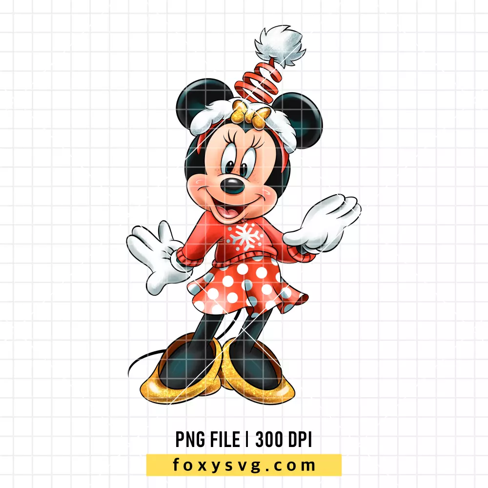 Minnie Mouse Christmas PNG, Christmas PNG, Disney PNG, Sublimation PNG
