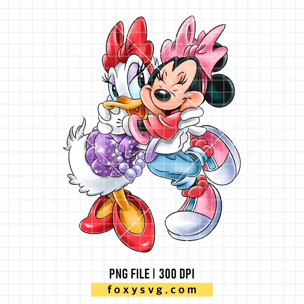 Minnie Mouse & Daisy Duck PNG, Mickey & Friends PNG, Disney PNG, Sublimation PNG