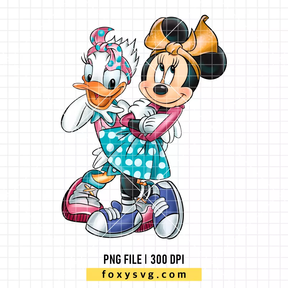 Minnie Mouse & Daisy Duck PNG, Mickey & Friends PNG, Disney PNG, Sublimation PNG