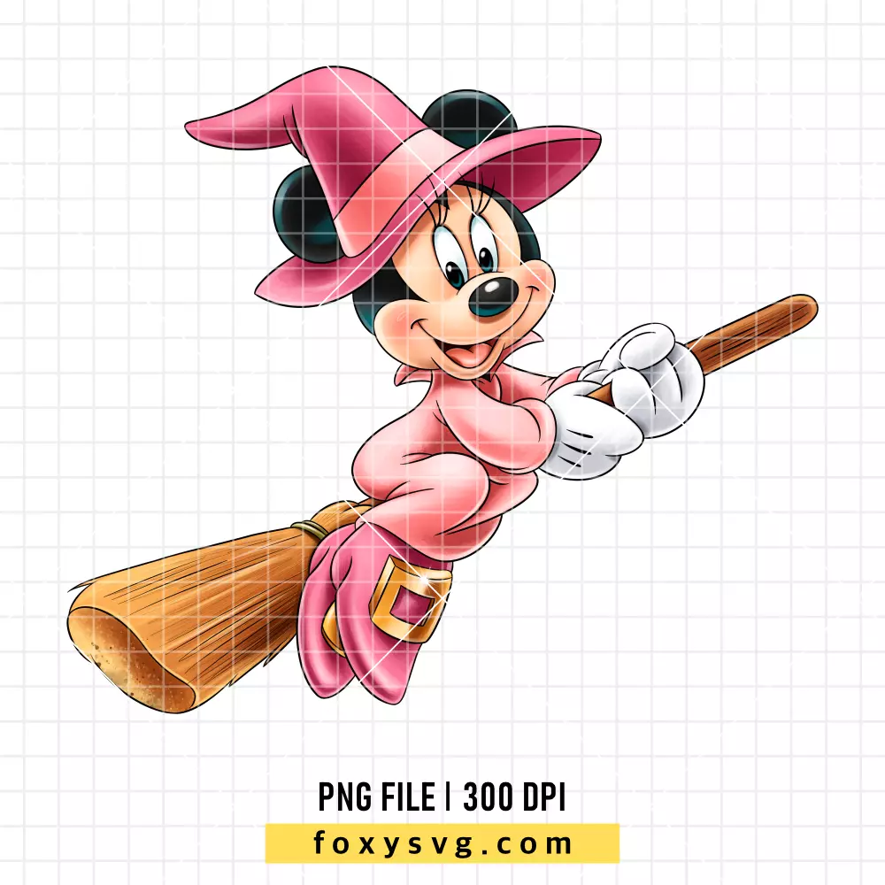 Halloween Witch Minnie Mouse PNG, Halloween PNG, Disney PNG, Sublimation PNG