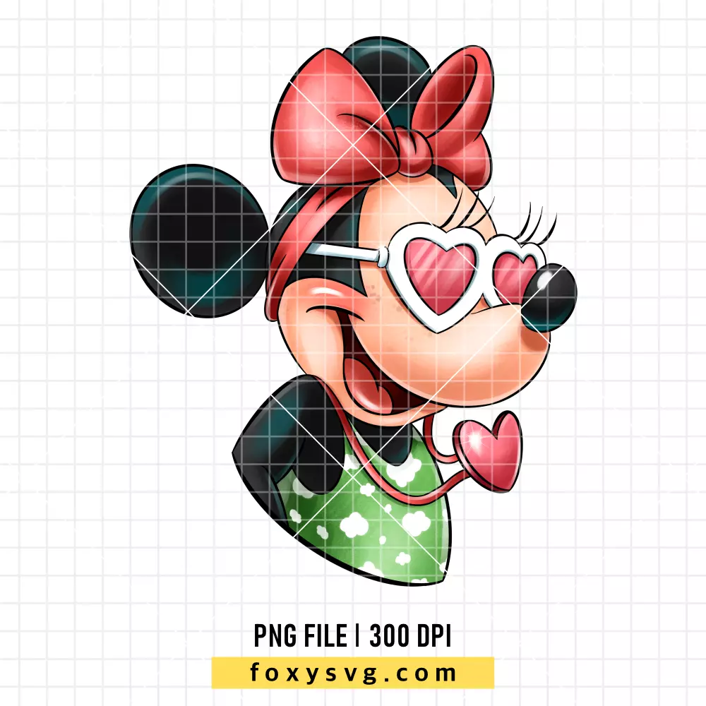 Minnie Mouse Sunglasses PNG, Mickey & Friends PNG, Disney PNG, Sublimation PNG