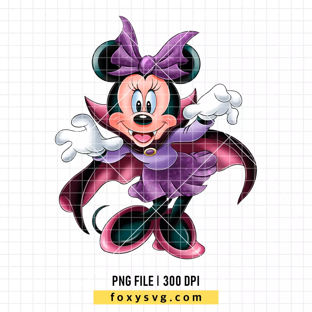 Minnie Mouse Halloween Costume PNG, Halloween PNG, Disney PNG, Sublimation PNG