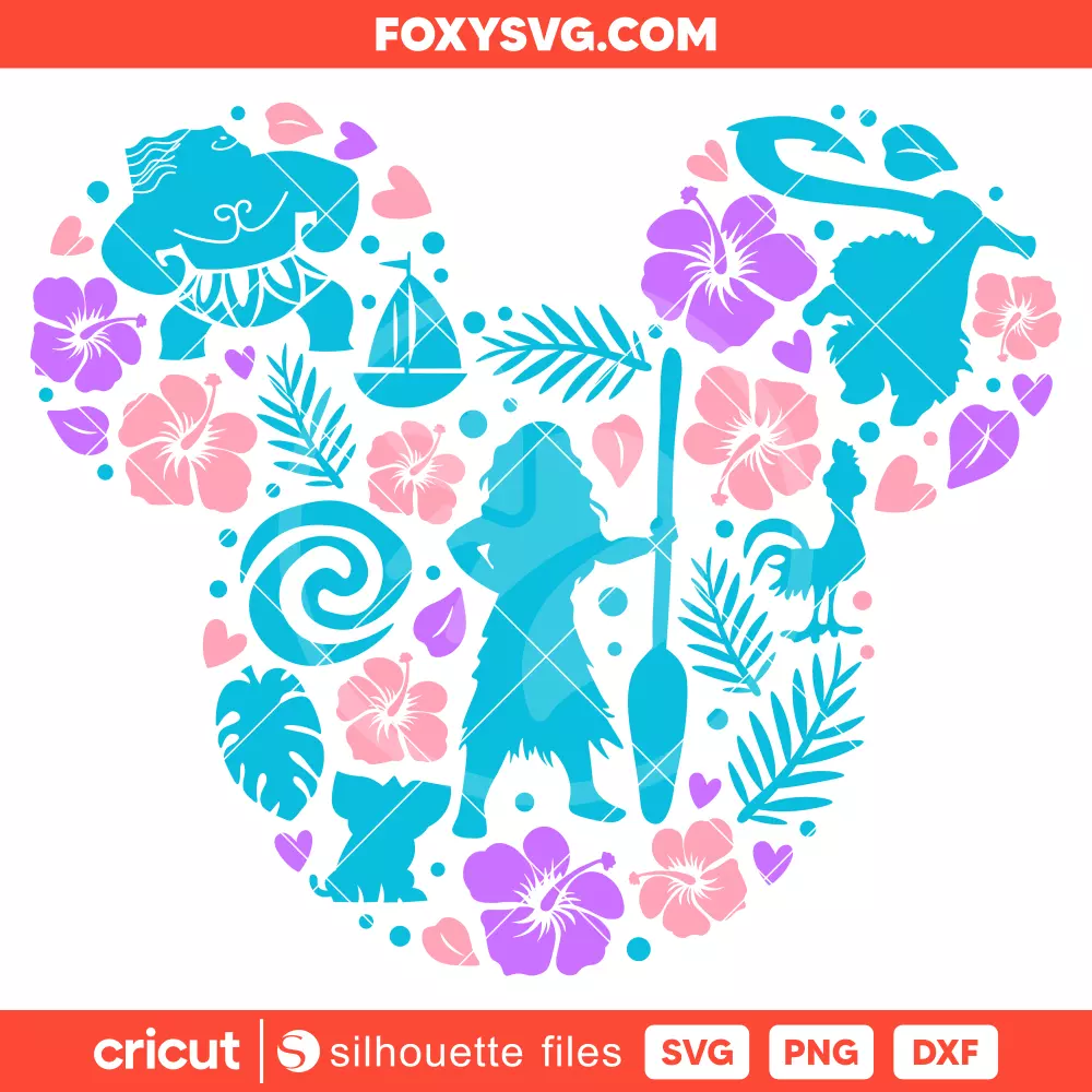 Moana Svg, Disney Princess Svg, Cricut, Silhouette SVG Cut File