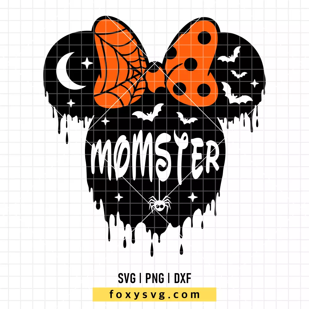 Momster Minnie SVG, PNG | Disney SVG Cut File for Cricut & Silhouette
