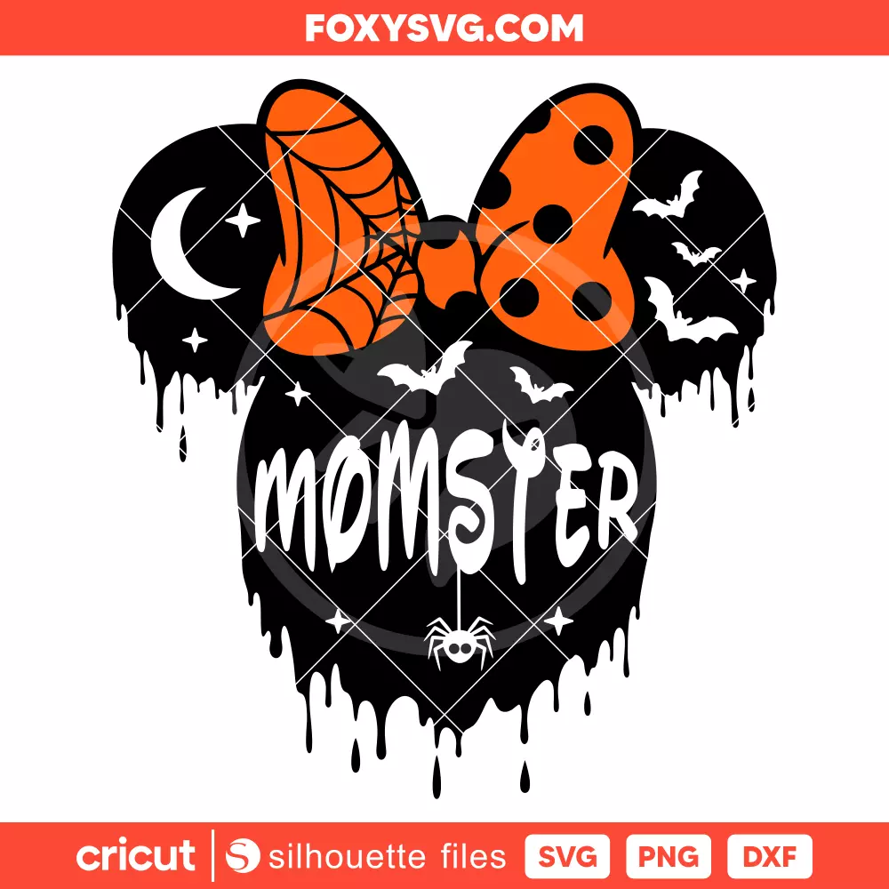 Momster Minnie Svg, Halloween Svg, Disney Svg, Cricut, Silhouette SVG Cut File