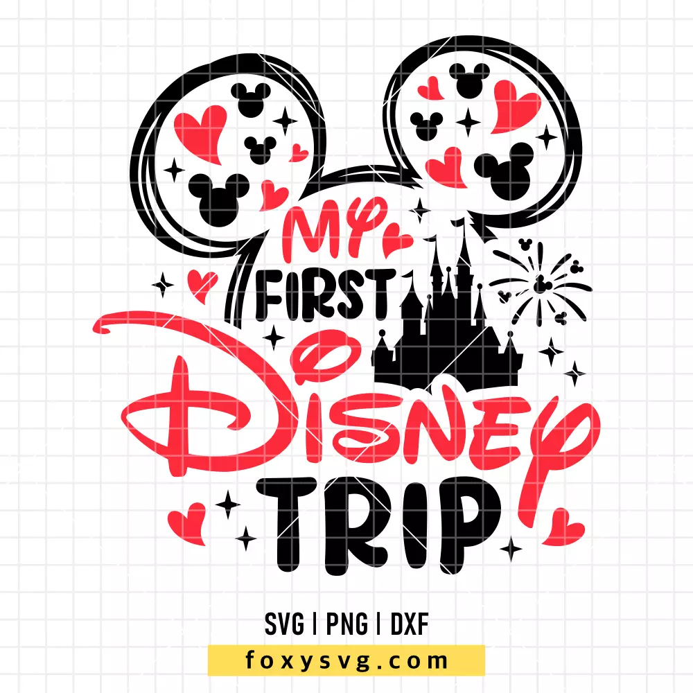 My First Disney Trip SVG, PNG | Disney SVG Cut File for Cricut & Silhouette