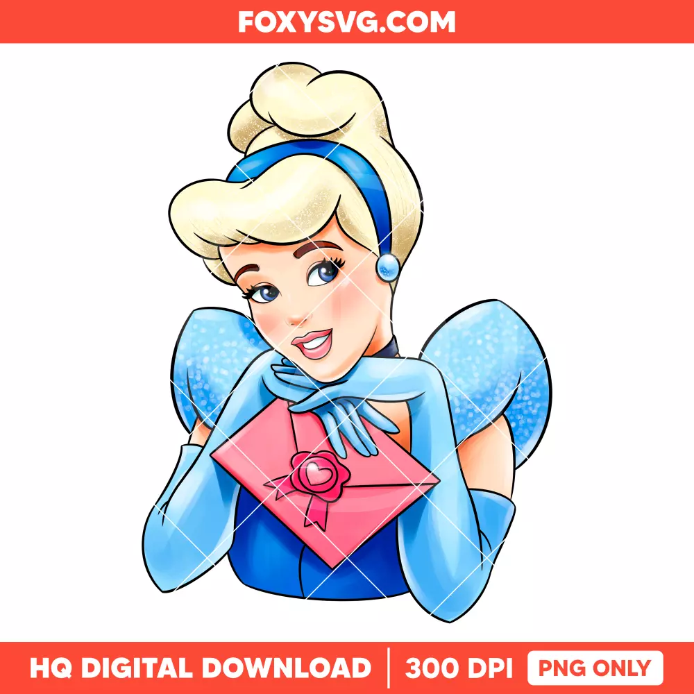 Cinderella PNG, Princess PNG, Disney PNG, Sublimation PNG
