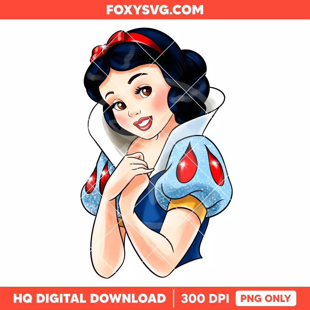 Snow White PNG, Princess PNG, Disney PNG, Sublimation PNG