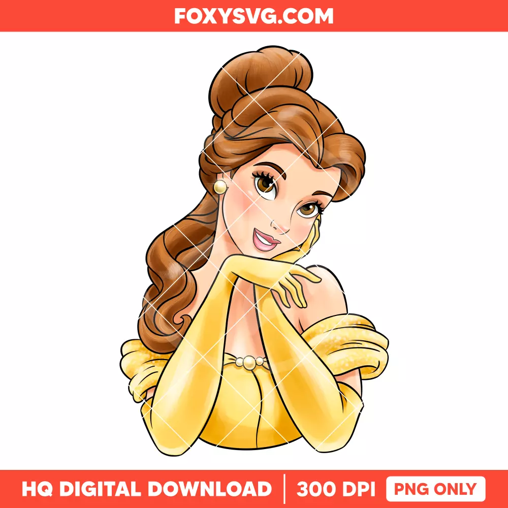 Belle PNG, Princess PNG, Disney PNG, Sublimation PNG