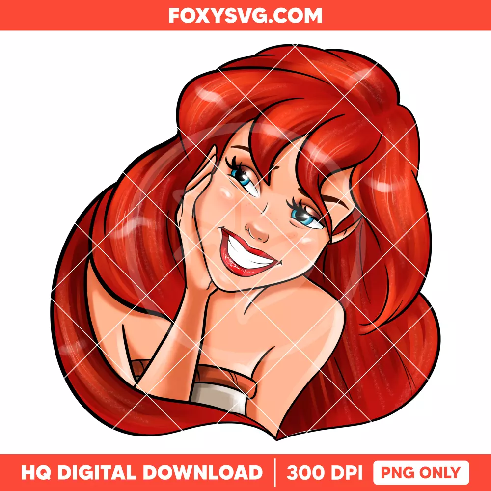 Ariel PNG, Little Mermaid PNG, Princess PNG, Disney PNG, Sublimation PNG