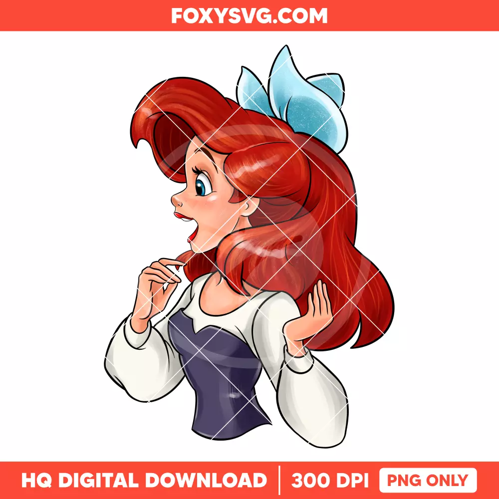 Ariel PNG, Little Mermaid PNG, Princess PNG, Disney PNG, Sublimation PNG