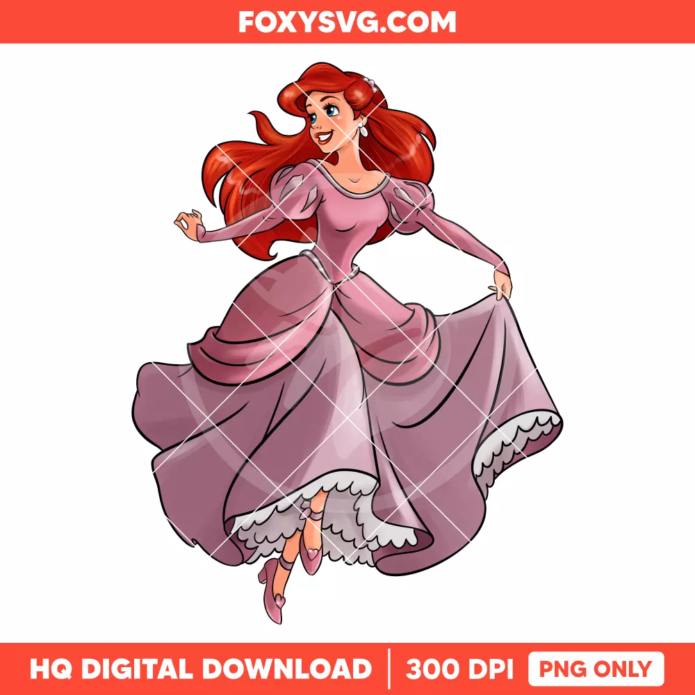Ariel PNG, Little Mermaid PNG, Princess PNG, Disney PNG, Sublimation PNG