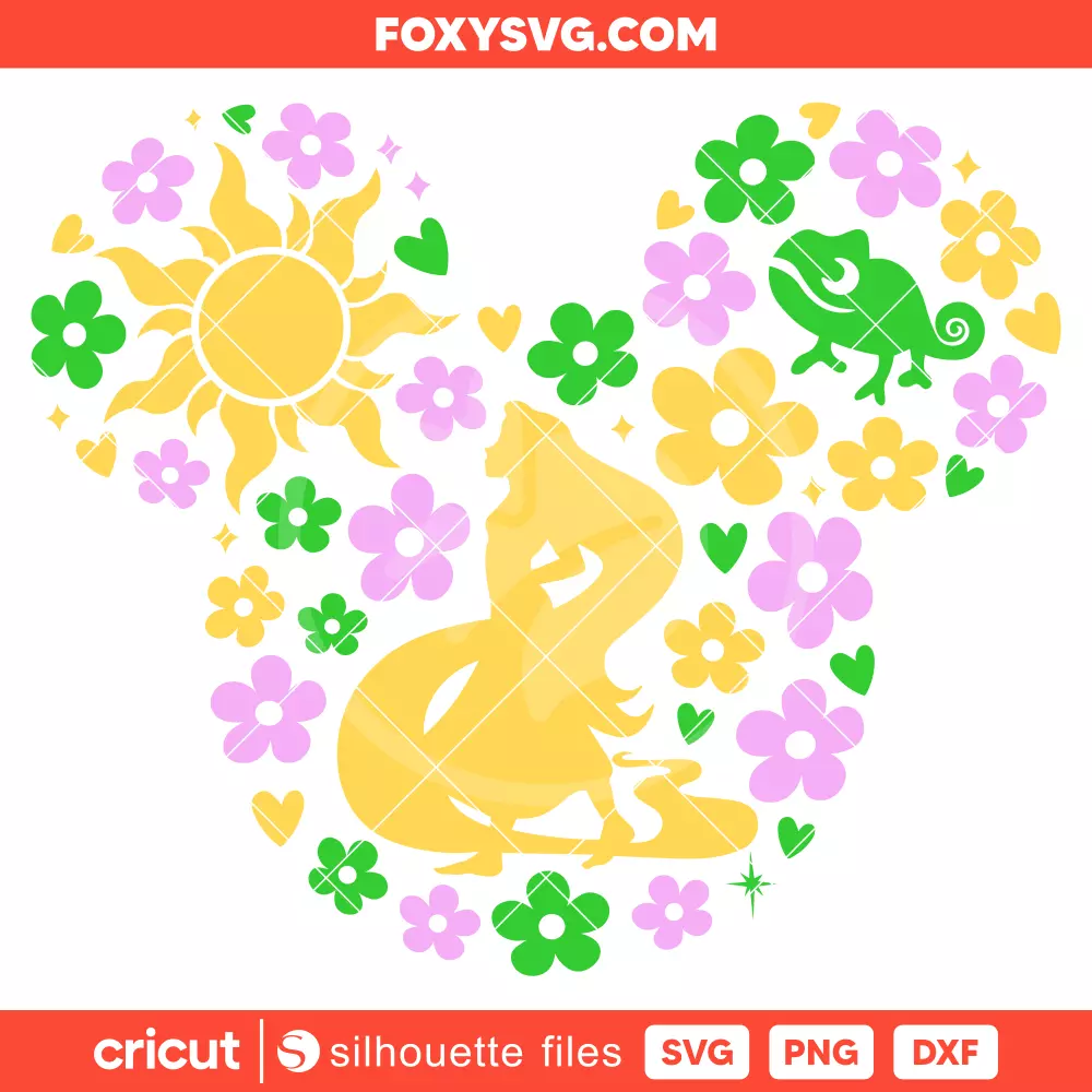 Rapunzel Tangled Svg, Disney Princess Svg, Cricut, Silhouette SVG Cut File