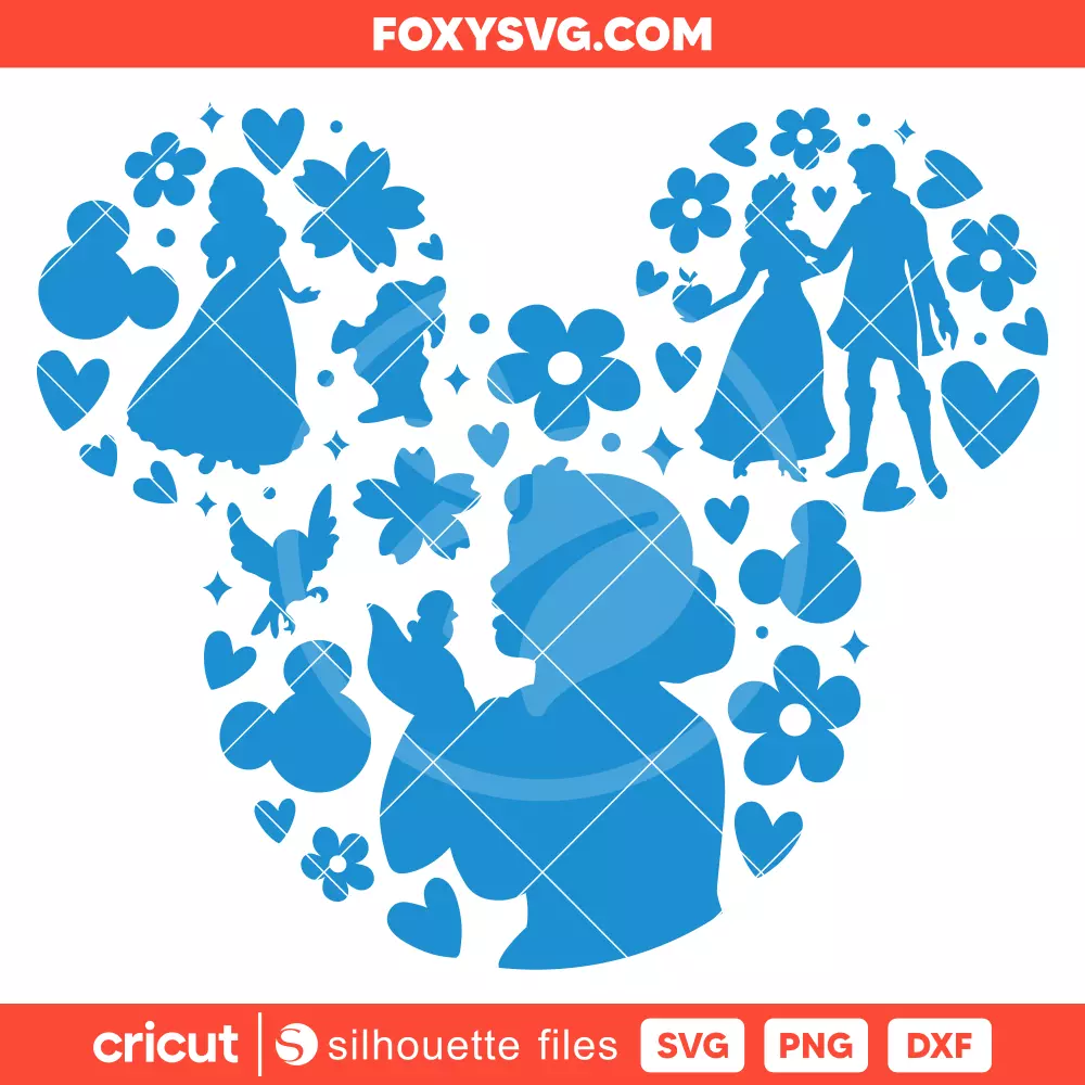 Snow White Svg, Disney Princess Svg, Cricut, Silhouette SVG Cut File