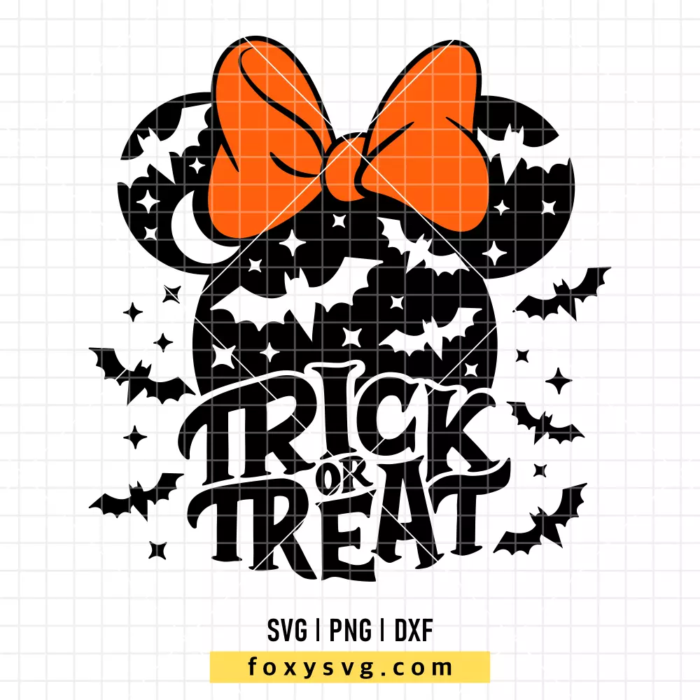 Trick Or Treat Minnie Mouse SVG, PNG | Disney SVG Cut File for Cricut & Silhouette