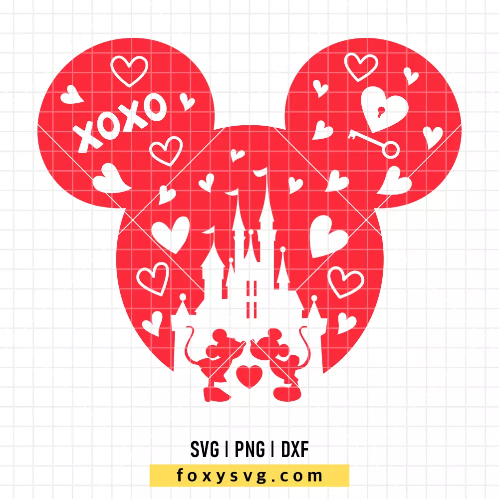 Valentine Mickey Mouse SVG, PNG | Disney SVG Cut File for Cricut & Silhouette