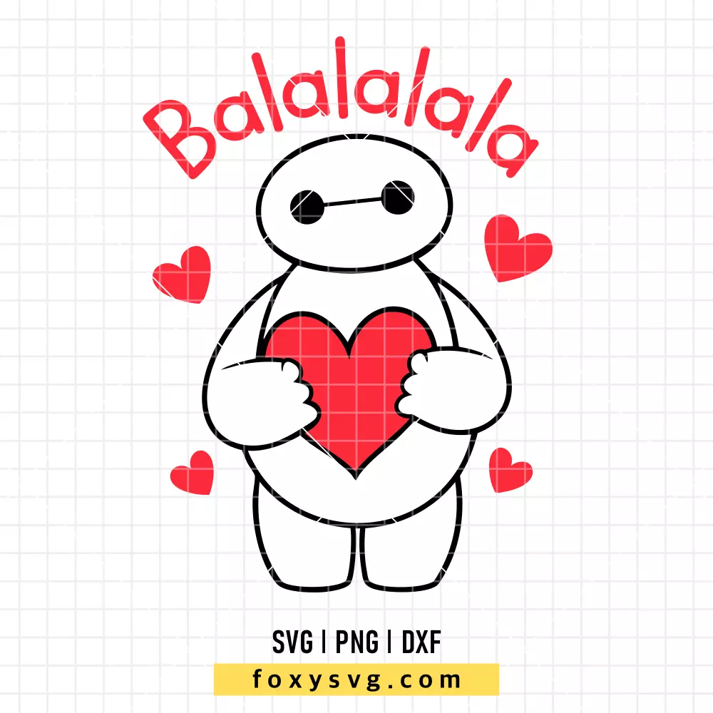 Baymax Heart SVG, PNG | Disney SVG Cut File for Cricut & Silhouette