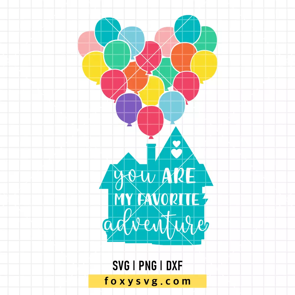 My Favorite Adventure Up SVG, PNG | Disney SVG Cut File for Cricut & Silhouette