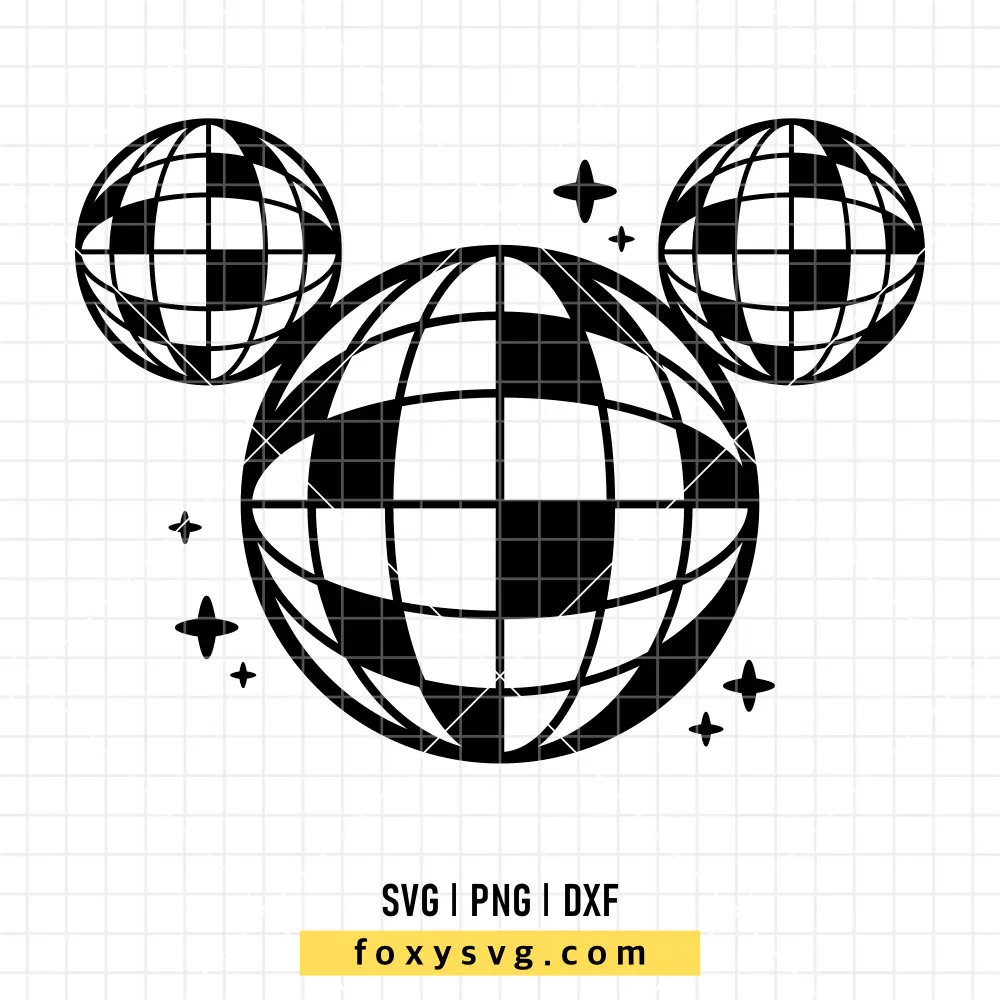 Disney Disco Ball SVG | Disney SVG PNG Design for Cricut, Silhouette