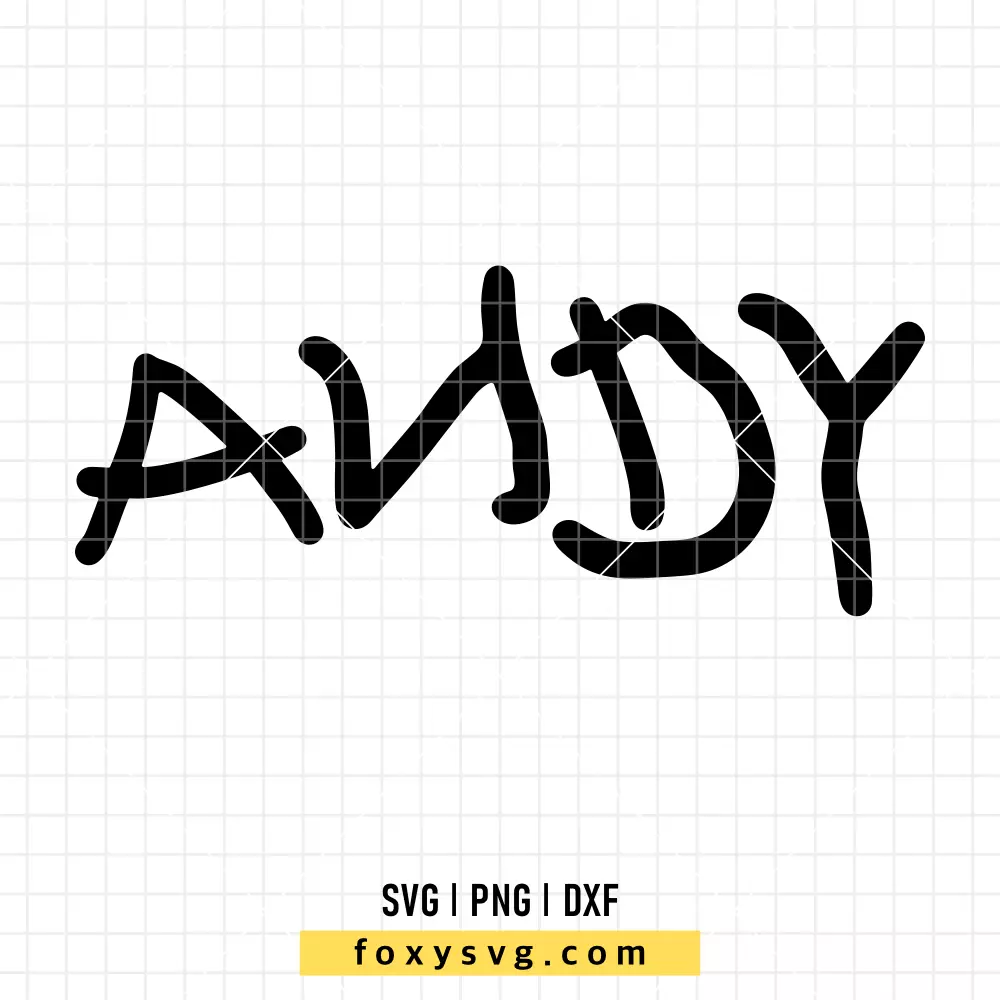 Andy Signature Toy Story SVG, PNG | Disney SVG Cut File for Cricut & Silhouette