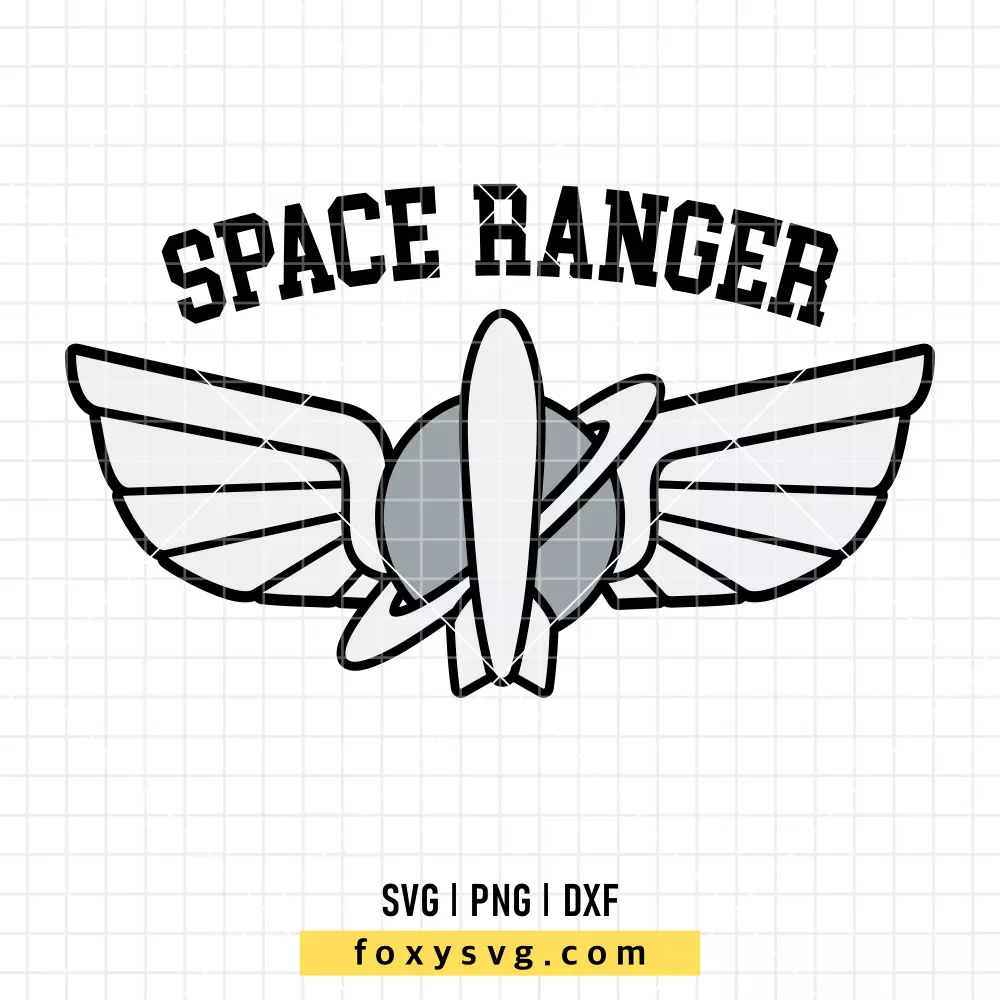 Buzz Lightyear Space Ranger Badge SVG, PNG | Disney SVG Cut File for Cricut & Silhouette
