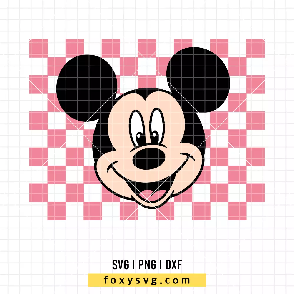 Checkered Mickey SVG, PNG | Disney SVG Cut File for Cricut & Silhouette