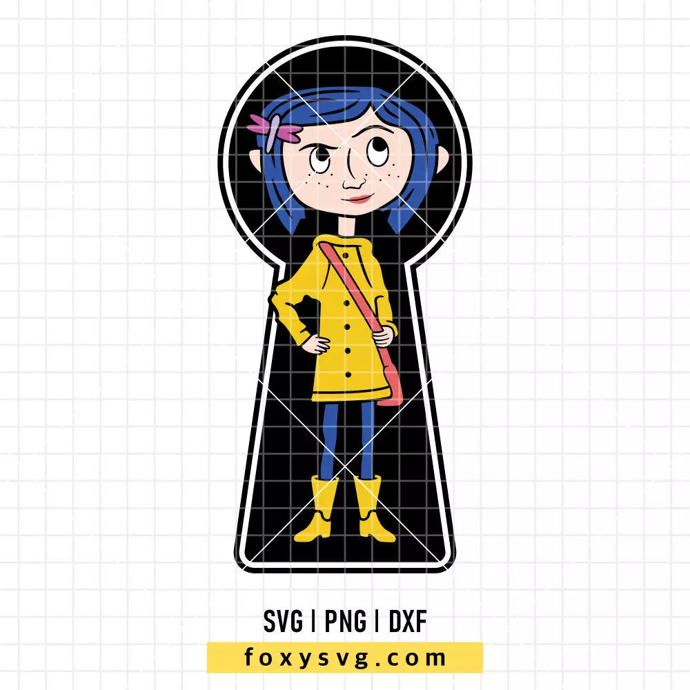 Coraline Keyhole SVG | Spooky Movie SVG PNG Design for Cricut, Silhouette
