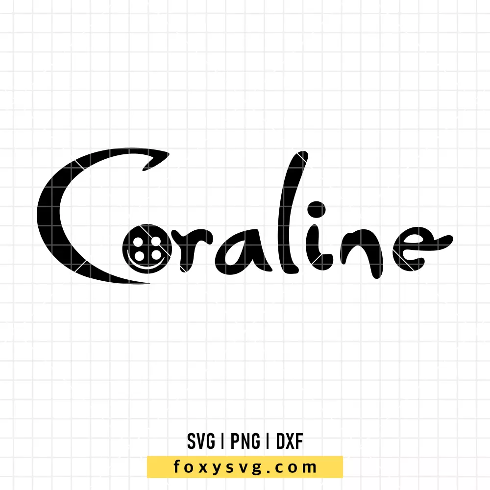 Coraline Logo SVG | Spooky Movie SVG PNG Design for Cricut, Silhouette