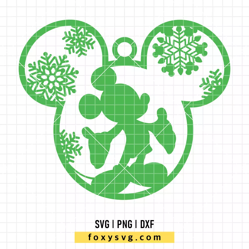 Mickey Christmas Ball SVG, PNG | Disney SVG Cut File for Cricut & Silhouette
