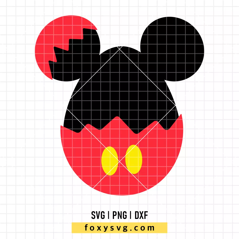 Mickey Easter Egg SVG, PNG | Disney SVG Cut File for Cricut & Silhouette