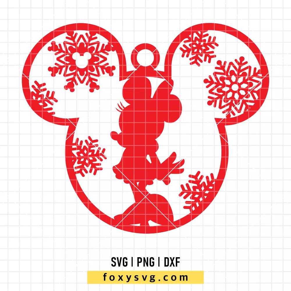 Minnie Christmas Ball SVG, PNG | Disney SVG Cut File for Cricut & Silhouette