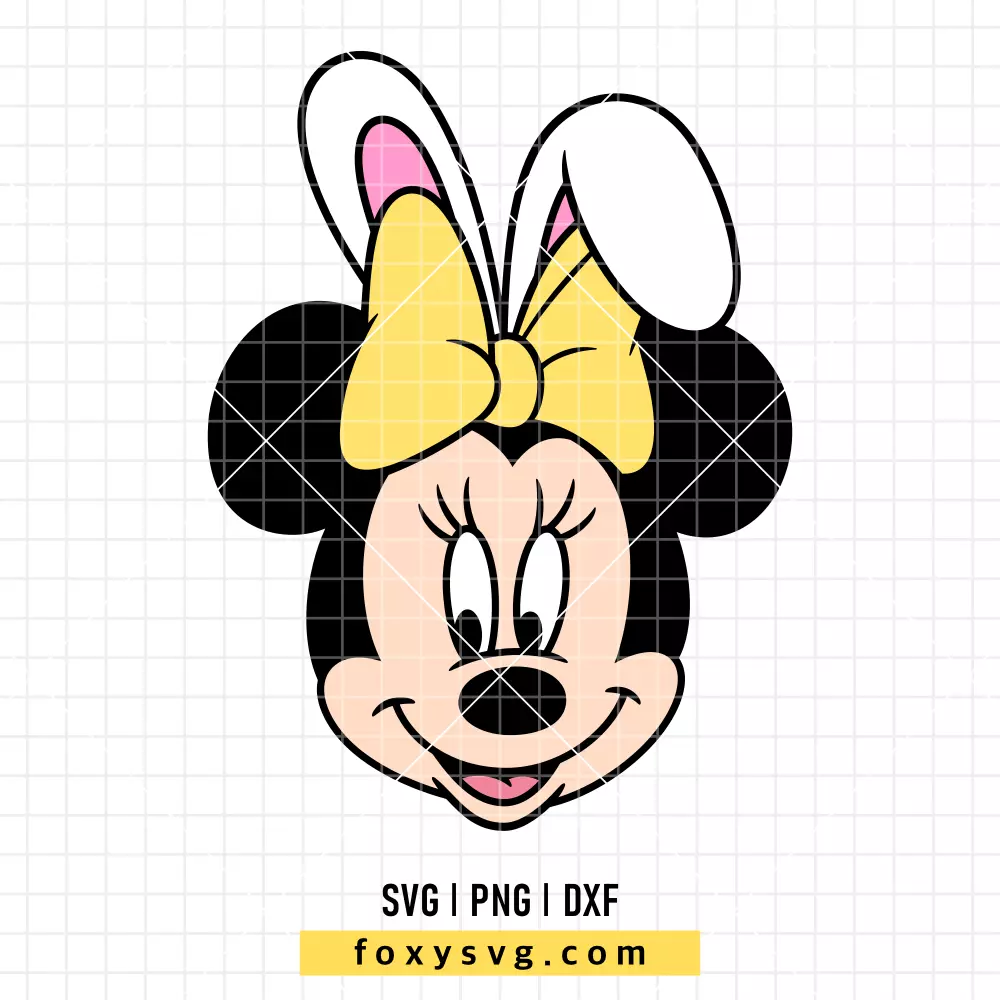 Minnie Mouse Easter Bunny SVG, PNG | Disney SVG Cut File for Cricut & Silhouette