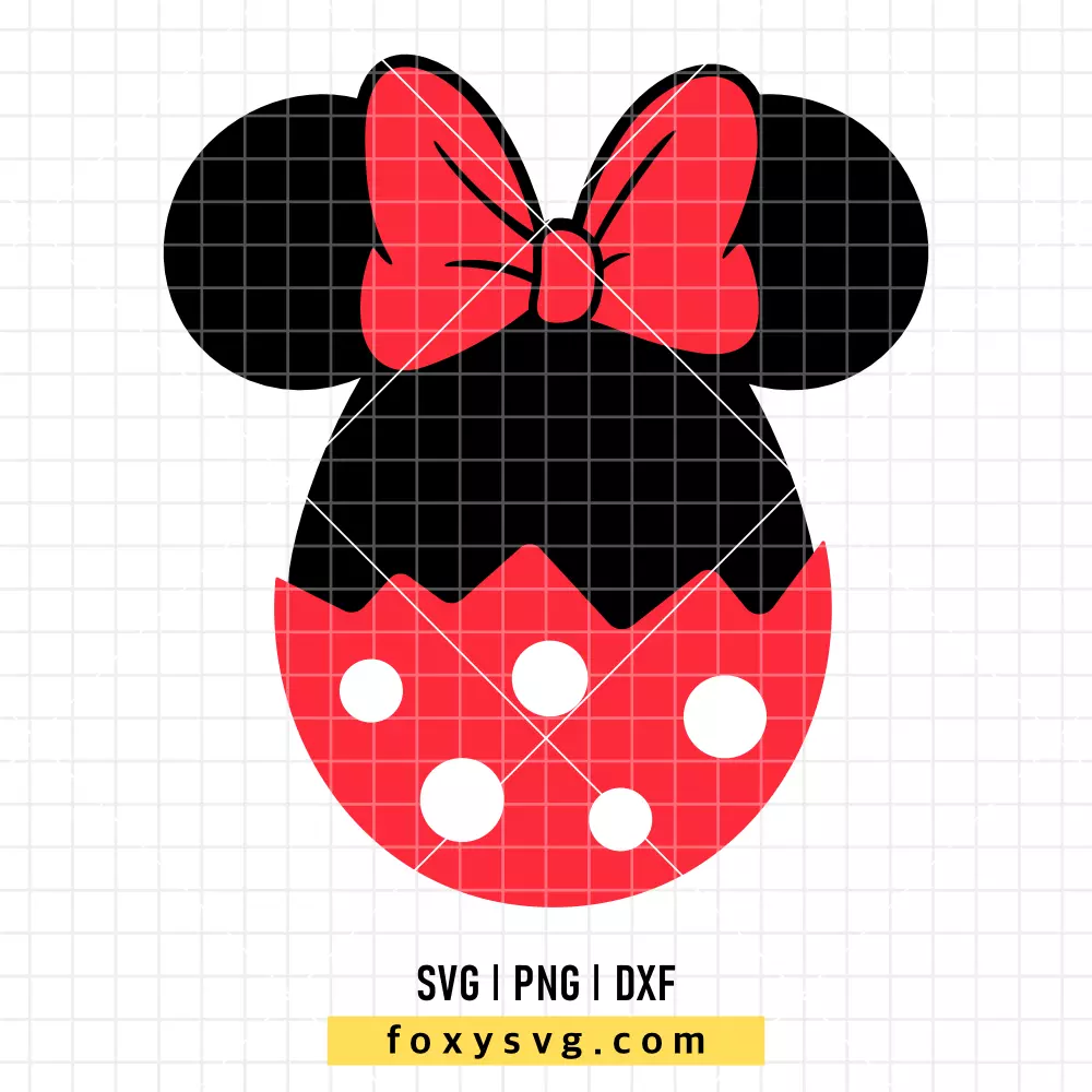 Minnie Easter Egg SVG, PNG | Disney SVG Cut File for Cricut & Silhouette