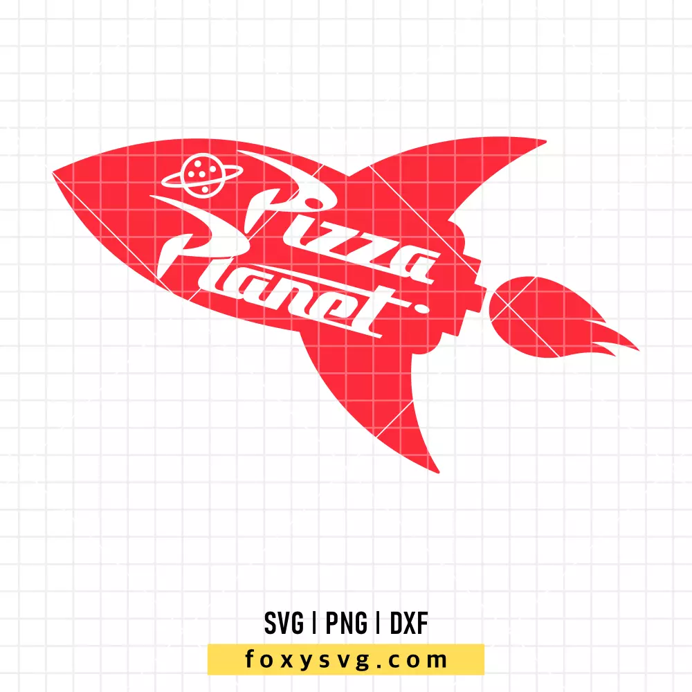 Pizza Planet Rocket SVG, PNG | Disney SVG Cut File for Cricut & Silhouette