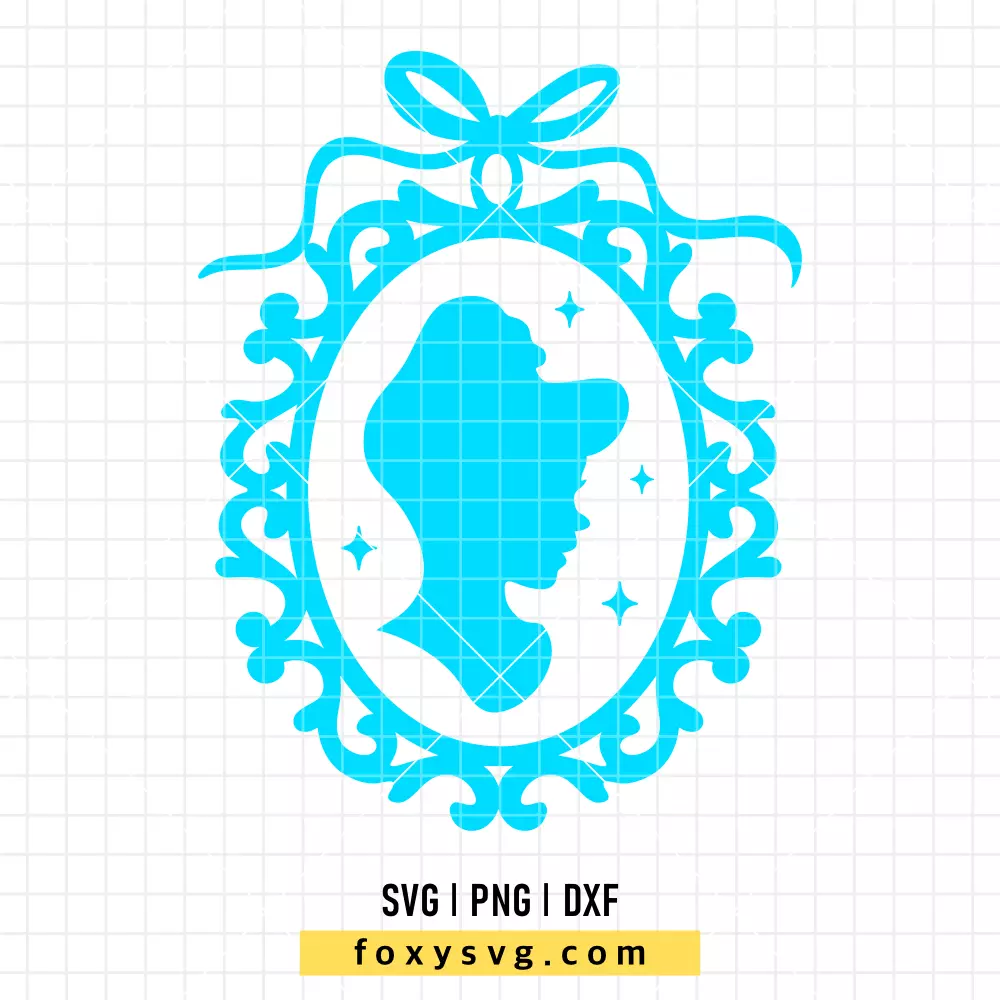 Princess Cinderella Retro Frame SVG, PNG | Disney Princess SVG Cut File for Cricut & Silhouette