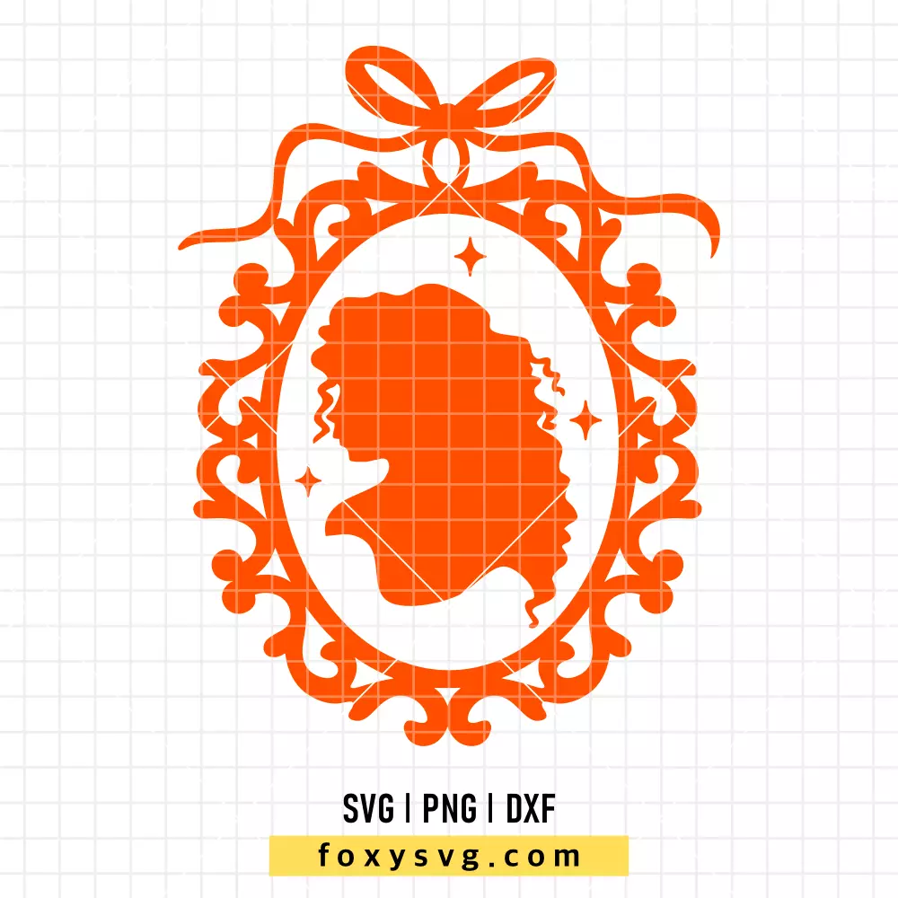 Princess Merida Retro Frame SVG, PNG | Disney Princess SVG Cut File for Cricut & Silhouette