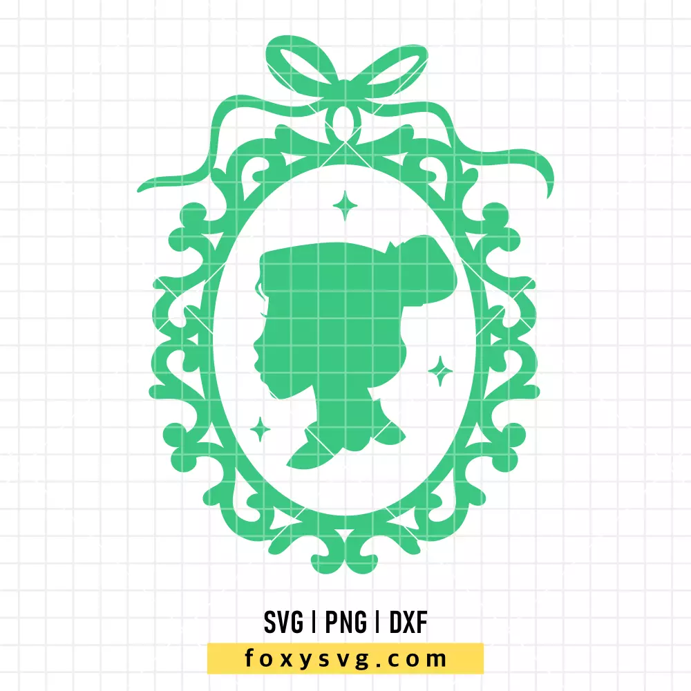 Princess Mulan Retro Frame SVG, PNG | Disney Princess SVG Cut File for Cricut & Silhouette