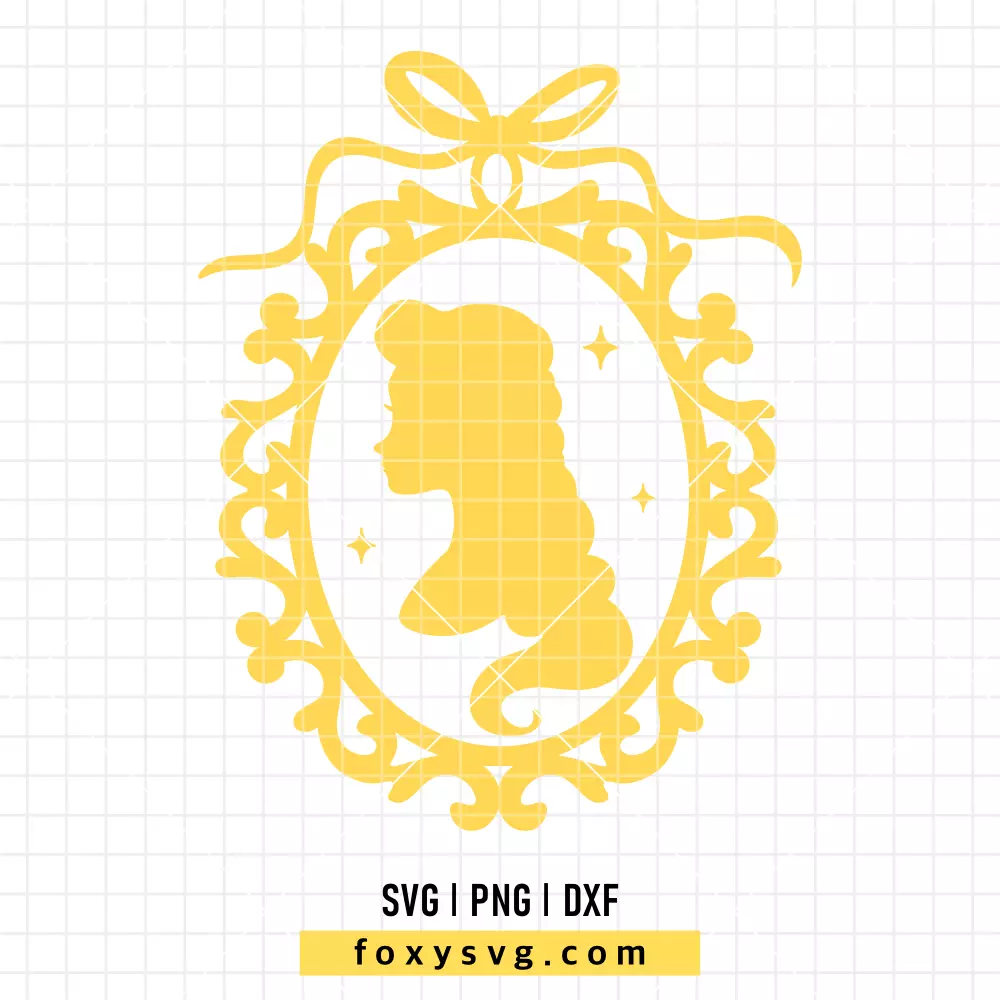 Princess Rapunzel Retro Frame SVG, PNG | Disney Princess SVG Cut File for Cricut & Silhouette