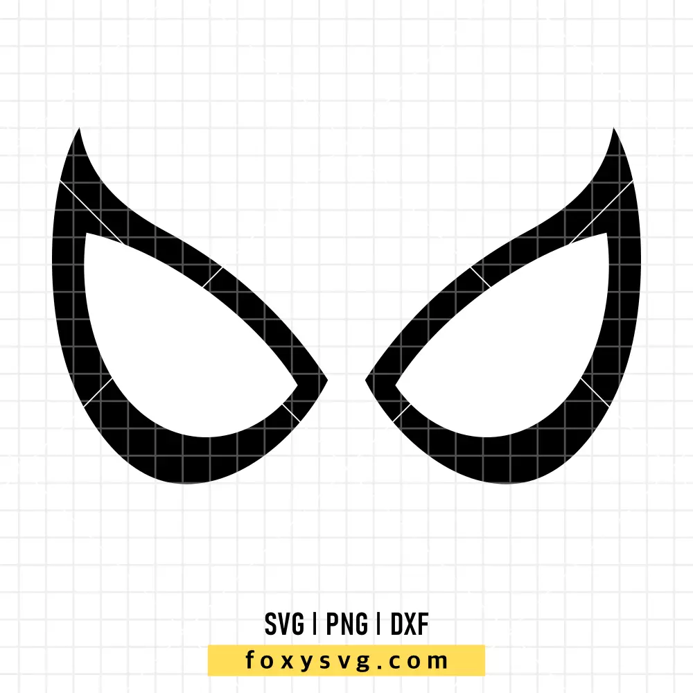 Spiderman Eyes SVG | Superhero SVG PNG Design for Cricut, Silhouette