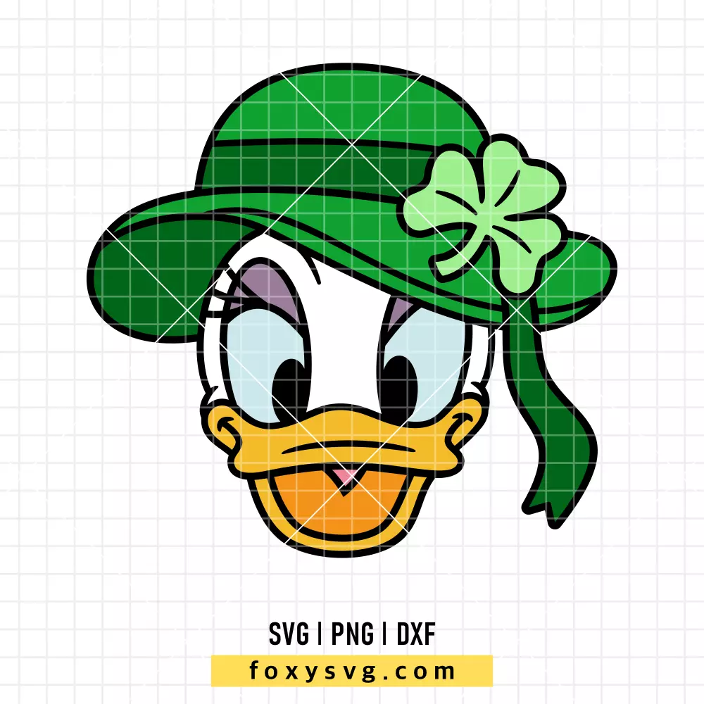 St. Patrick's Day Daisy Duck SVG, PNG | Disney SVG Cut File for Cricut & Silhouette