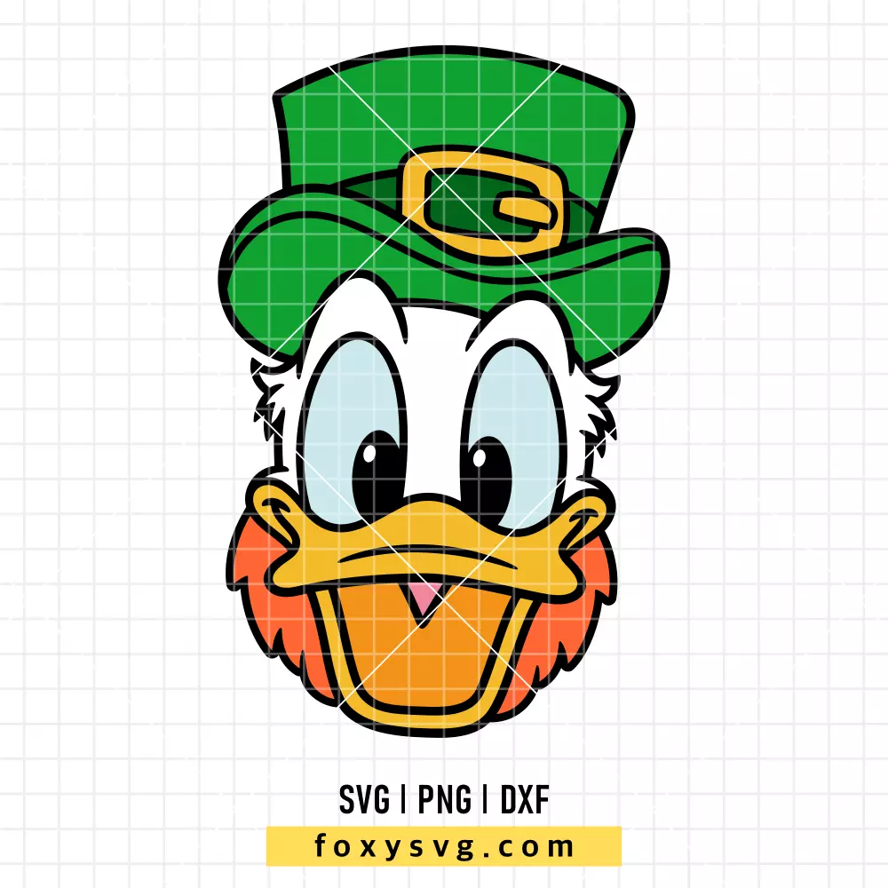 St. Patrick's Day Donald Duck SVG, PNG | Disney SVG Cut File for Cricut & Silhouette