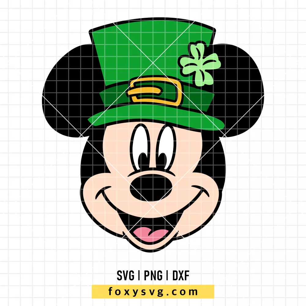 St. Patrick's Day Mickey Mouse SVG, PNG | Disney SVG Cut File for Cricut & Silhouette