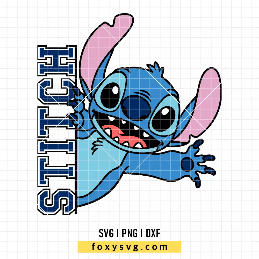 Stitch Peeking SVG, PNG | Disney SVG Cut File for Cricut & Silhouette