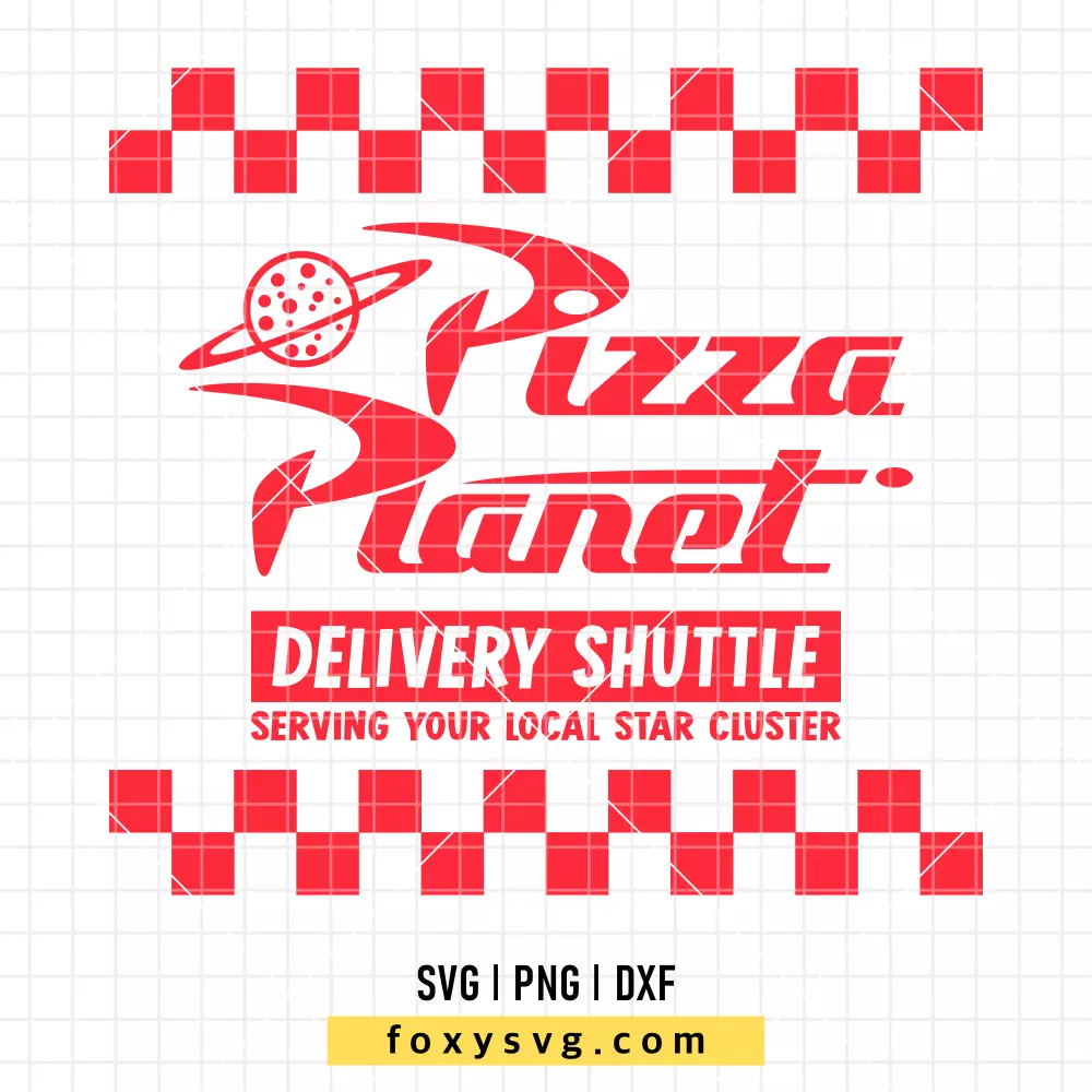 Toy Story Pizza Planet Delivery Shuttle SVG, PNG | Disney SVG Cut File for Cricut & Silhouette