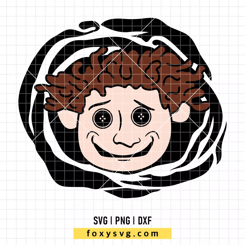 Wybie Button Eyes SVG | Spooky Movie SVG PNG Design for Cricut, Silhouette