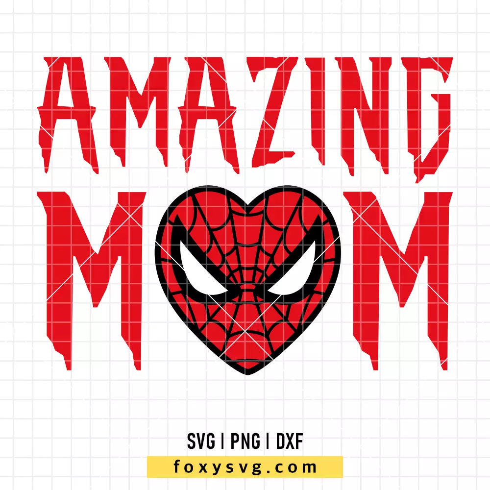 Amazing Mom Spiderman SVG, PNG | Free SVG Cut File for Cricut & Silhouette