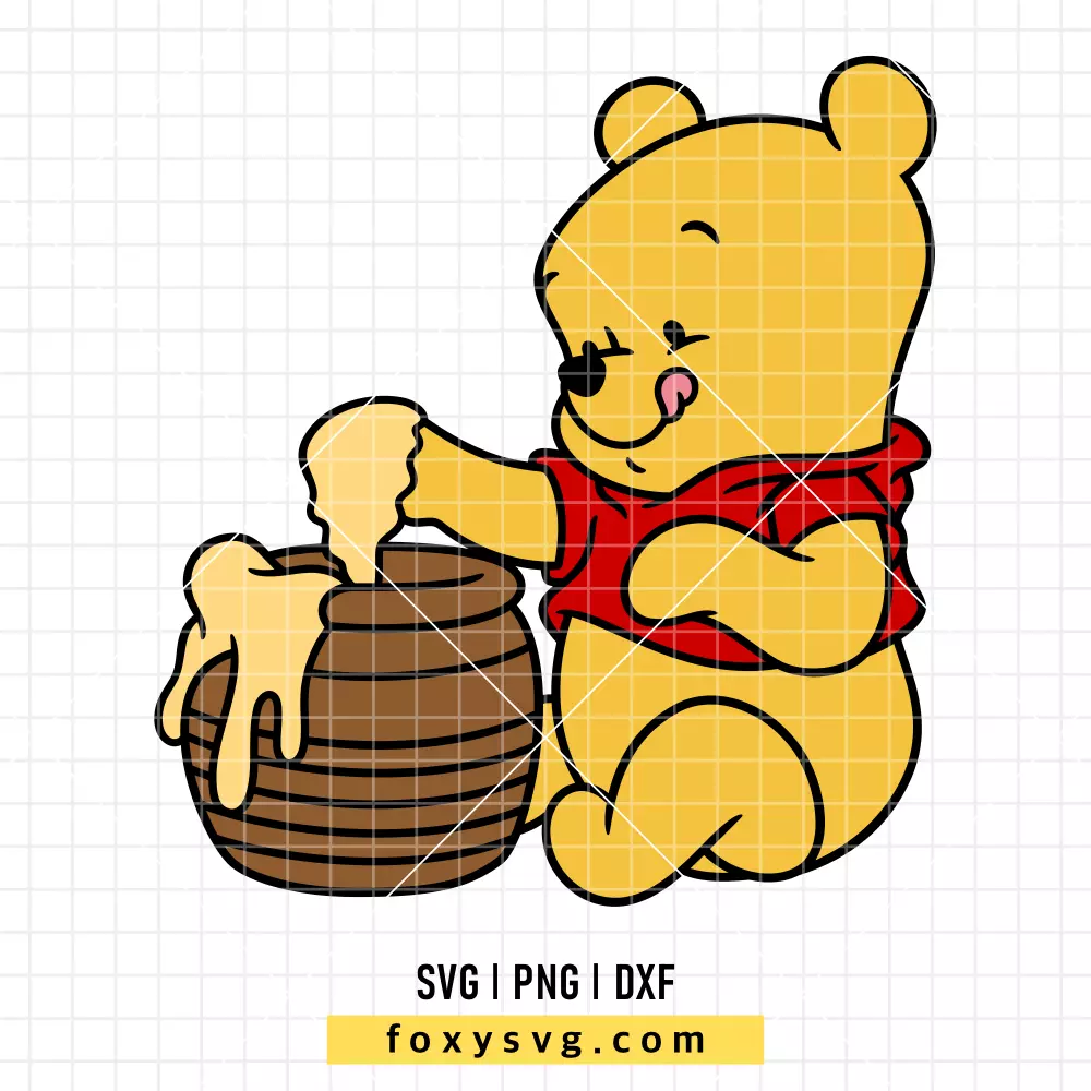 Baby Pooh Hunny SVG, PNG | Free SVG Cut File for Cricut & Silhouette