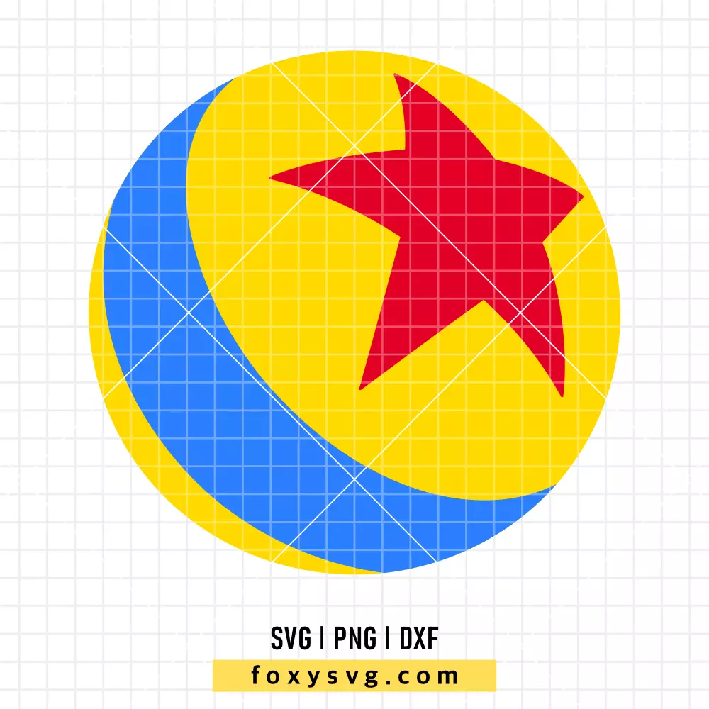 Pixar Luxo Star Ball SVG, PNG | Disney SVG Cut File for Cricut & Silhouette